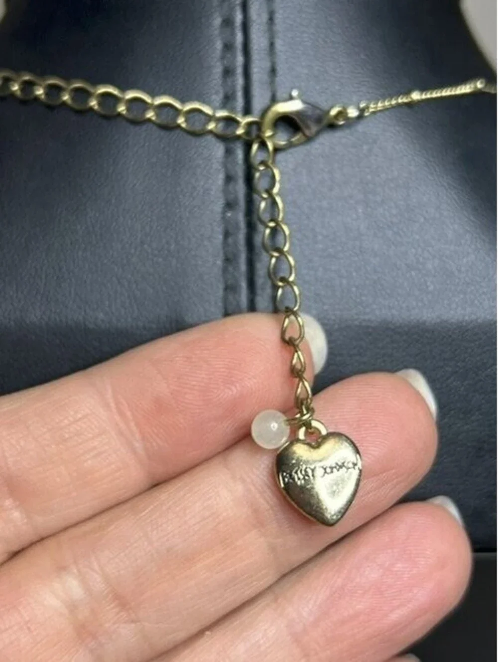 B6586 Vtg Betsey Johnson Layered Necklace 18-20